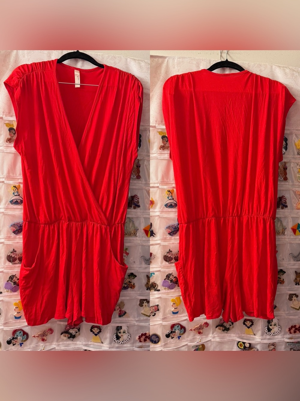 ✨2/$22✨NWOT loveappella red shorts romper